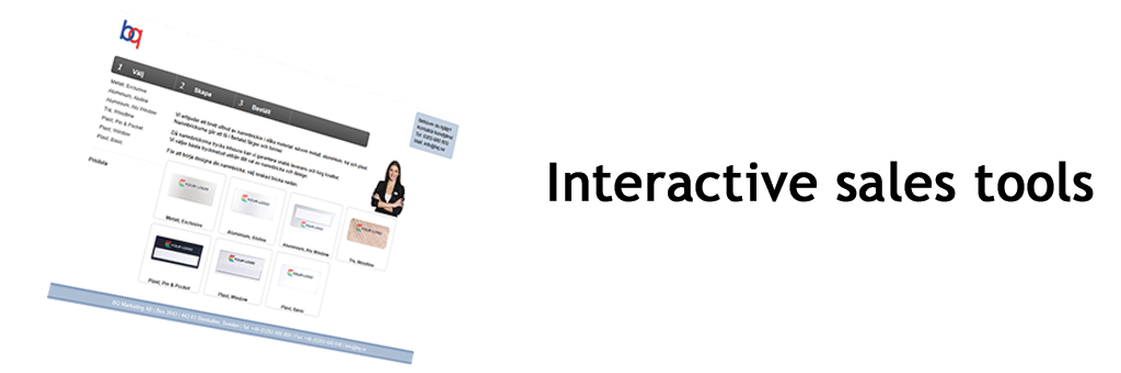 Interactive sales tools